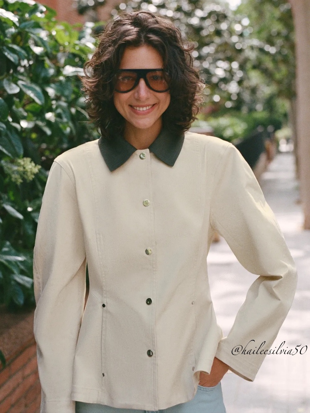 Zara CONTRAST COLLAR PEPLUM JACKET